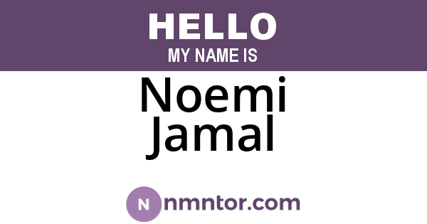 Noemi Jamal