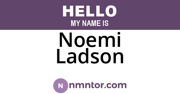 Noemi Ladson