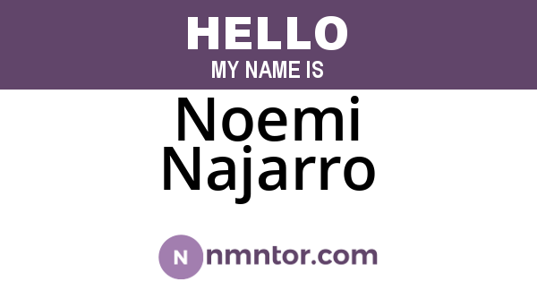 Noemi Najarro