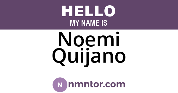 Noemi Quijano