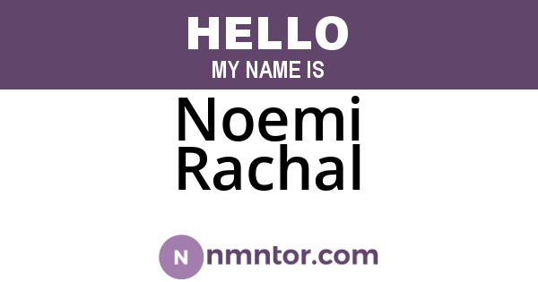 Noemi Rachal