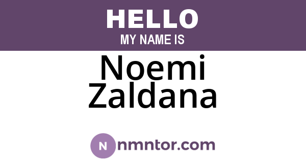Noemi Zaldana