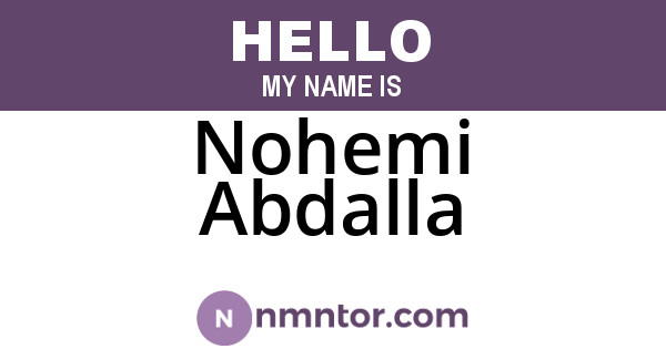 Nohemi Abdalla