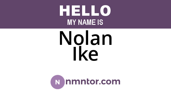 Nolan Ike
