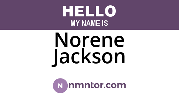 Norene Jackson