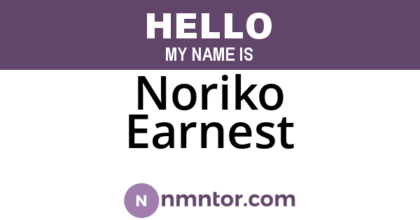 Noriko Earnest
