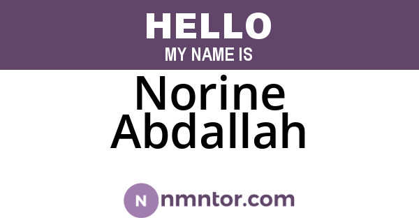 Norine Abdallah