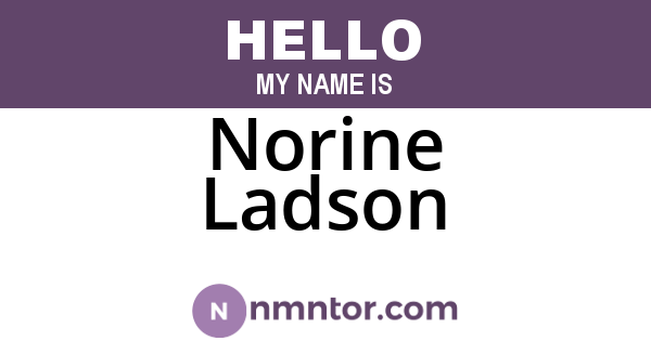 Norine Ladson