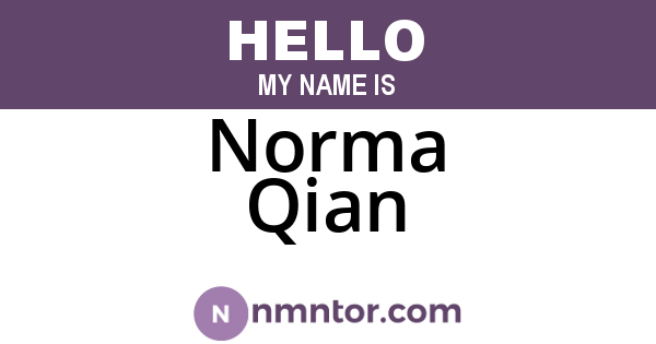 Norma Qian