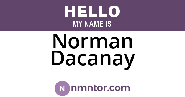 Norman Dacanay