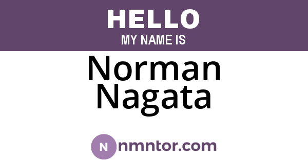Norman Nagata