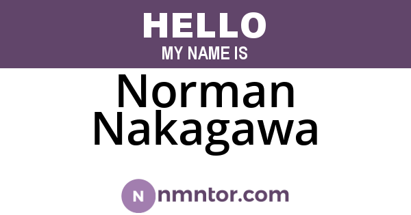 Norman Nakagawa