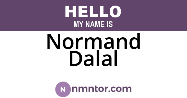 Normand Dalal
