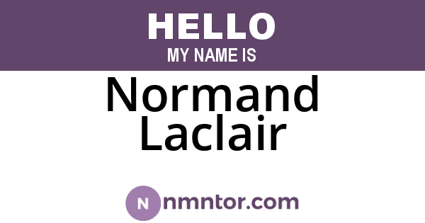 Normand Laclair