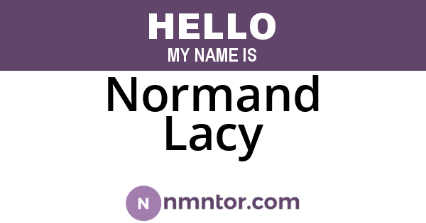Normand Lacy
