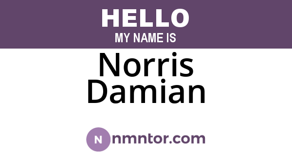 Norris Damian