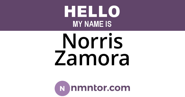 Norris Zamora