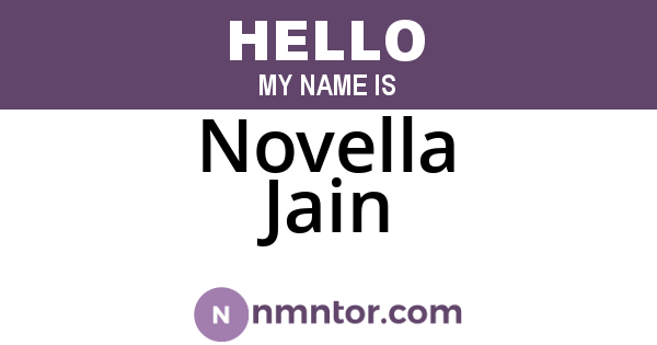 Novella Jain