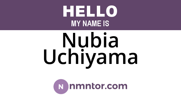Nubia Uchiyama