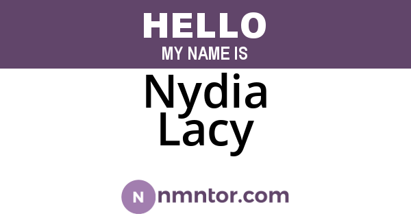 Nydia Lacy