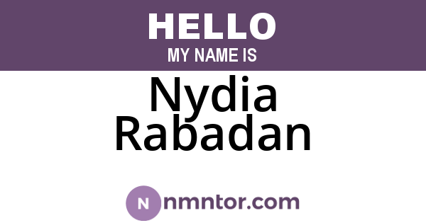 Nydia Rabadan