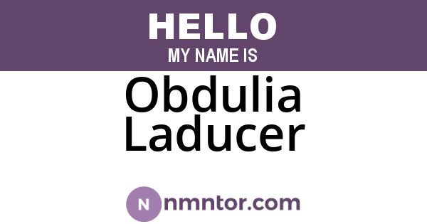 Obdulia Laducer