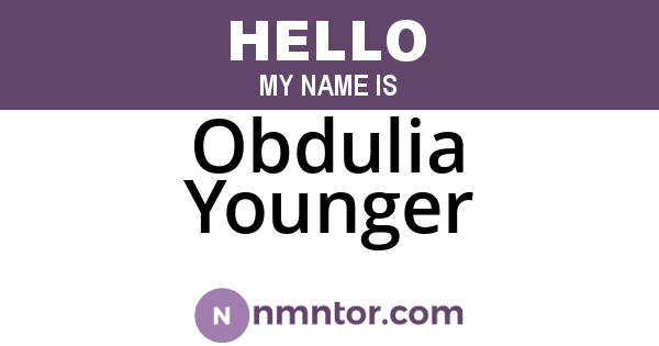 Obdulia Younger
