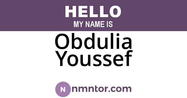 Obdulia Youssef