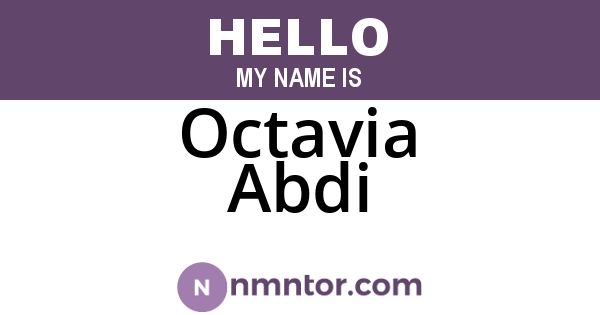 Octavia Abdi