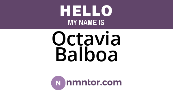 Octavia Balboa