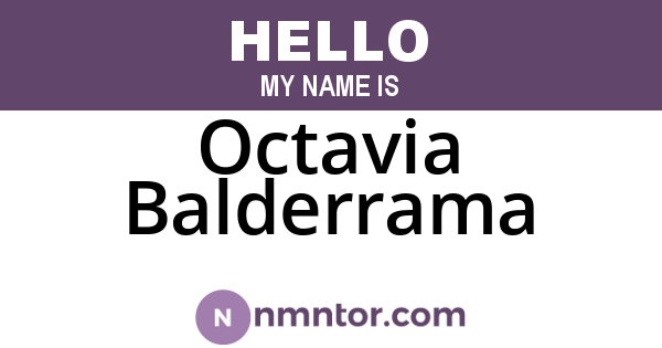 Octavia Balderrama