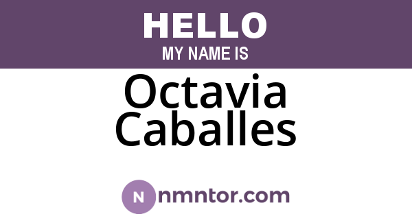Octavia Caballes