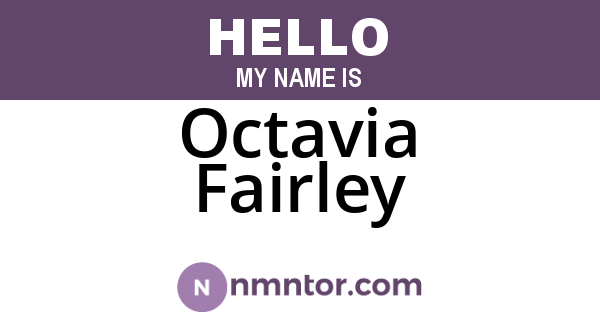 Octavia Fairley