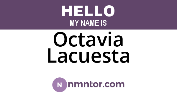 Octavia Lacuesta