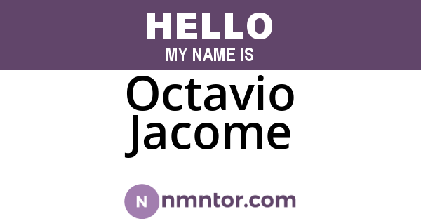 Octavio Jacome