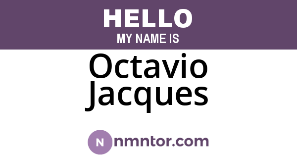Octavio Jacques