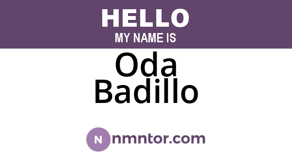 Oda Badillo