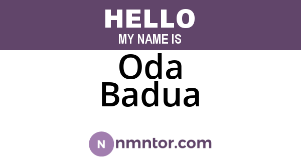 Oda Badua