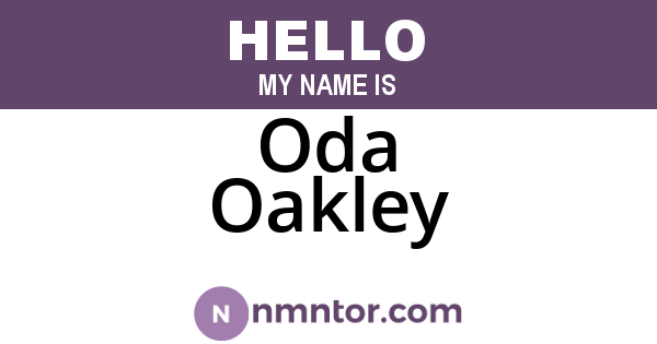 Oda Oakley