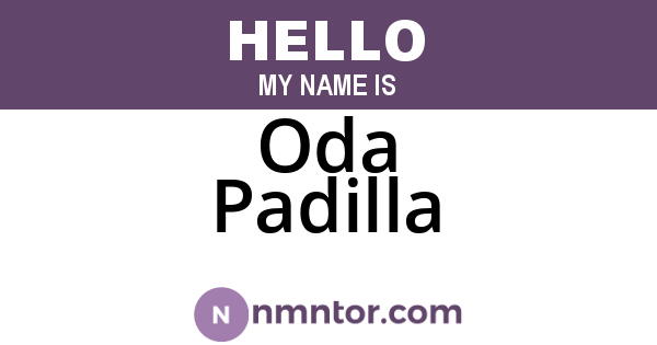 Oda Padilla