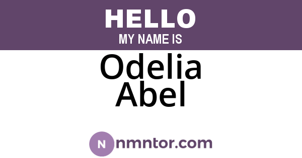 Odelia Abel