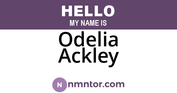 Odelia Ackley