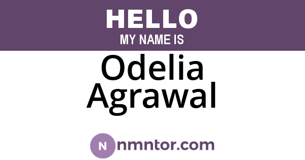 Odelia Agrawal