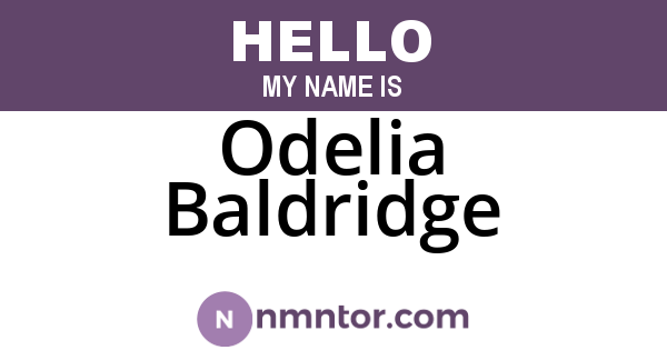 Odelia Baldridge