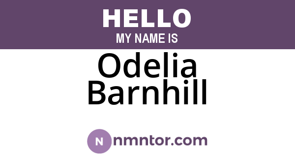 Odelia Barnhill