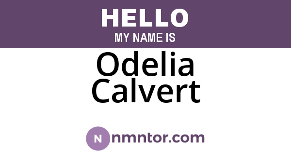 Odelia Calvert