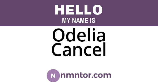 Odelia Cancel