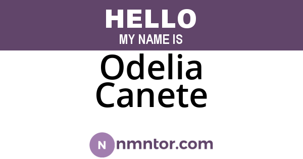 Odelia Canete