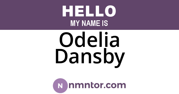 Odelia Dansby