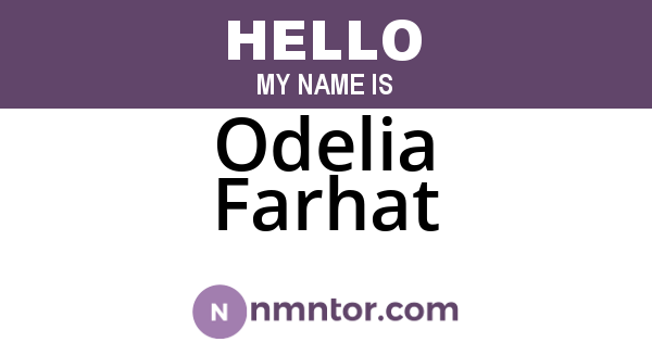 Odelia Farhat